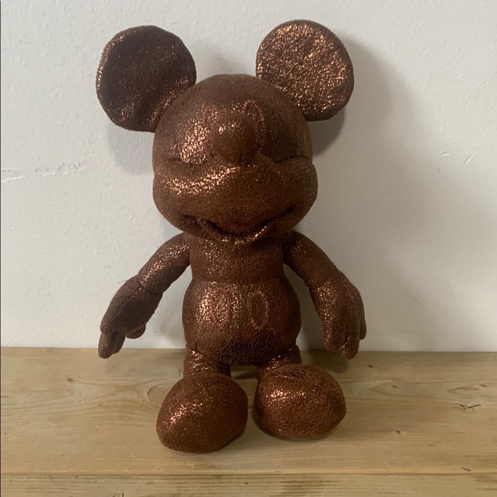 Disney Mickey Mouse Special Edition Bronze Plush Sparkle Brown